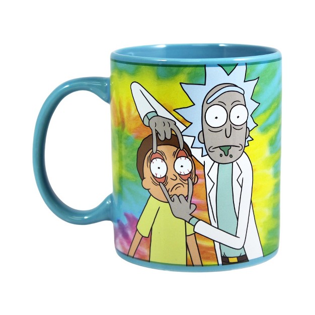 Just Funky Rick And Morty Psychodelic Heat reveal 11 Ounce Ceramic Mug