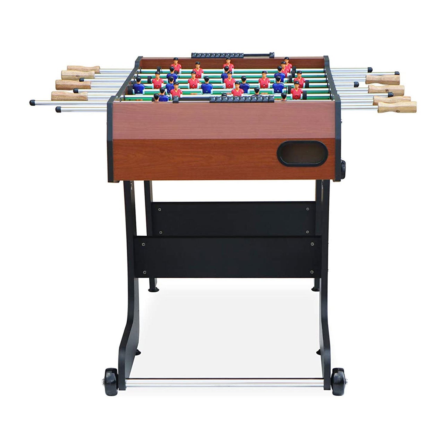 KICK Monarch 48" Recreational Multi Person Folding Foosball Table, Brown