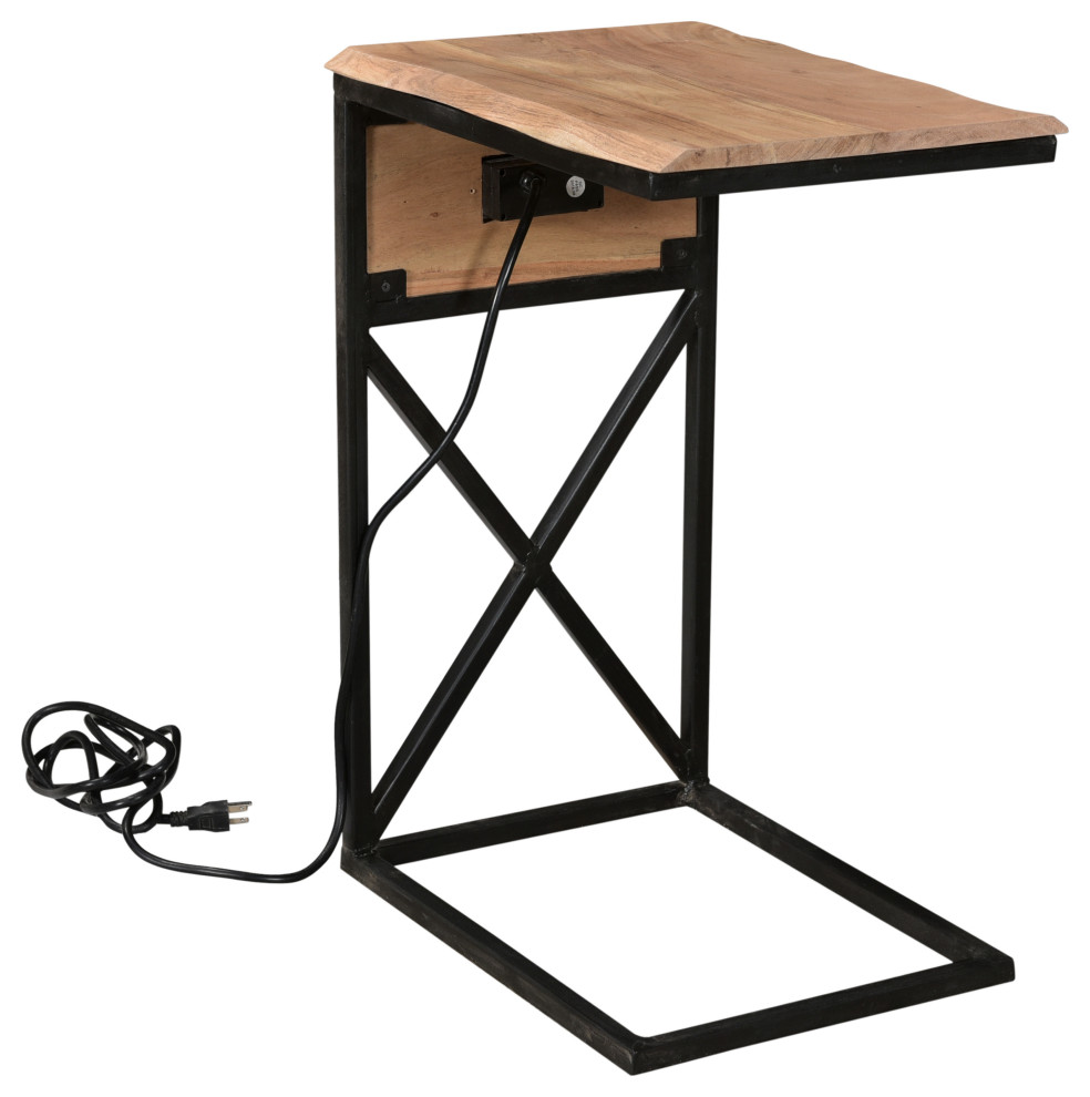 Dunwell Accent Table   Industrial   Side Tables And End Tables   by Crestview Collection  Houzz