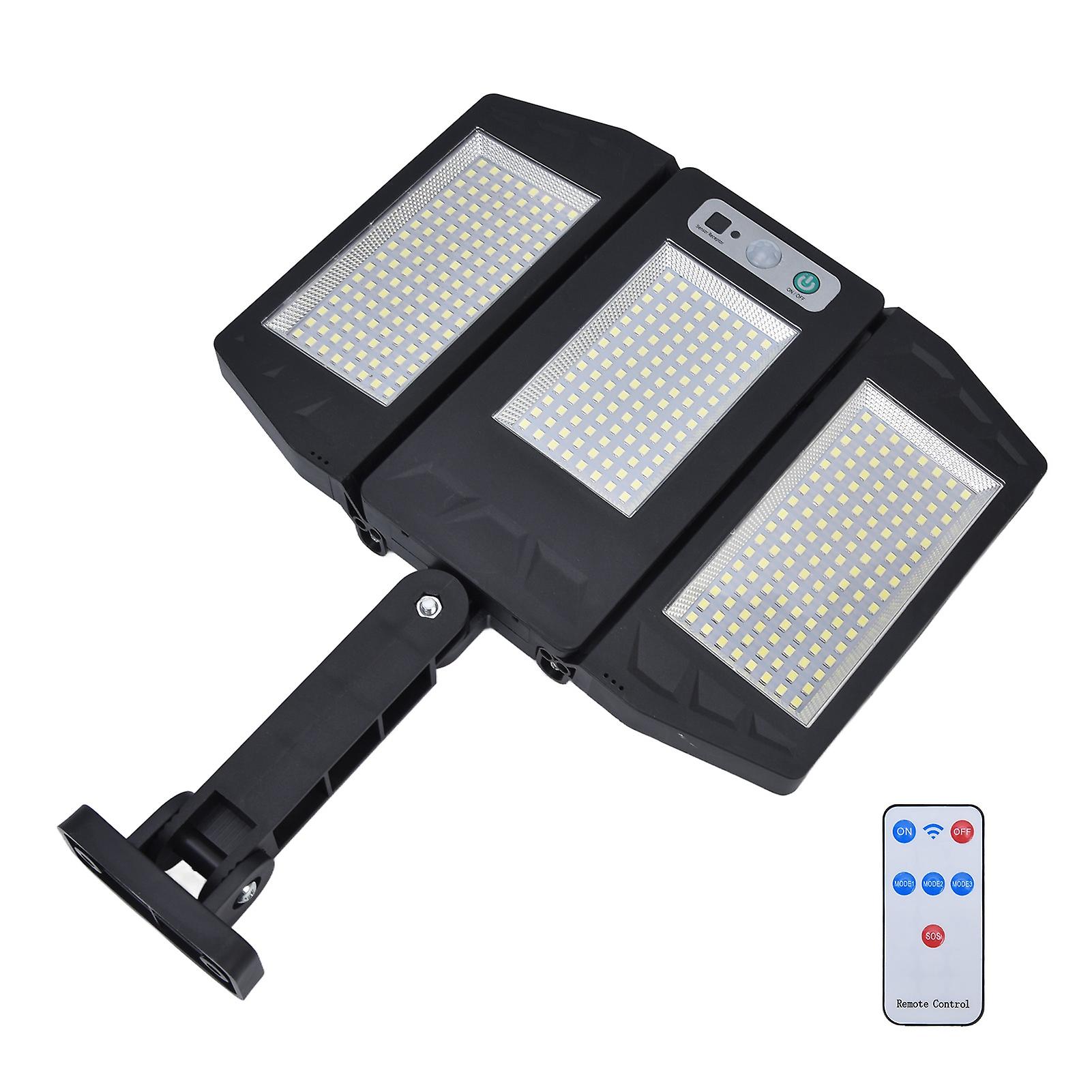 384led Solar Wall Lamp Motion Sensor Street Lamp Ip65 Waterproof Outdoor Garden Light For Courtyard