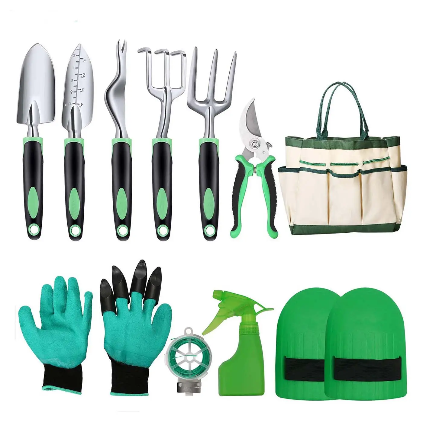 Amazon Unique Garden Tiller Grafting Hand Tool Set Include Branch Shears Weeding Scissors Planting Gardening Knee Guard For Lady