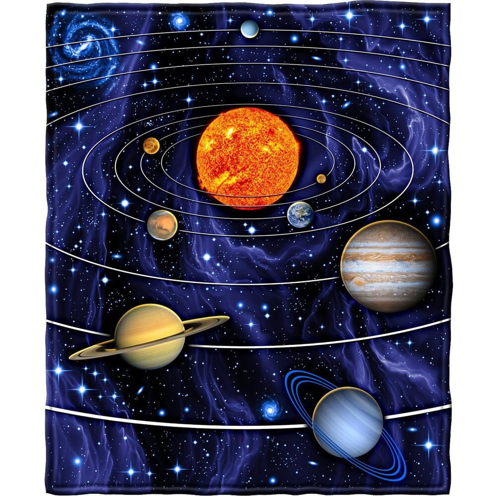 Solar System Super Soft Full/Queen Size Plush Fleece Blanket