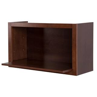 Hampton Bay Benton Ready-to-Assemble 30x18x12 in. Flex Wall Cabinet with Shelves and Dividers in Amber BT3018X-RC