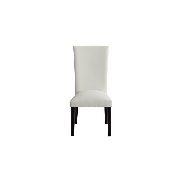 Vollardi White Dining Upholstered Side Chair， Set of 2 - 21