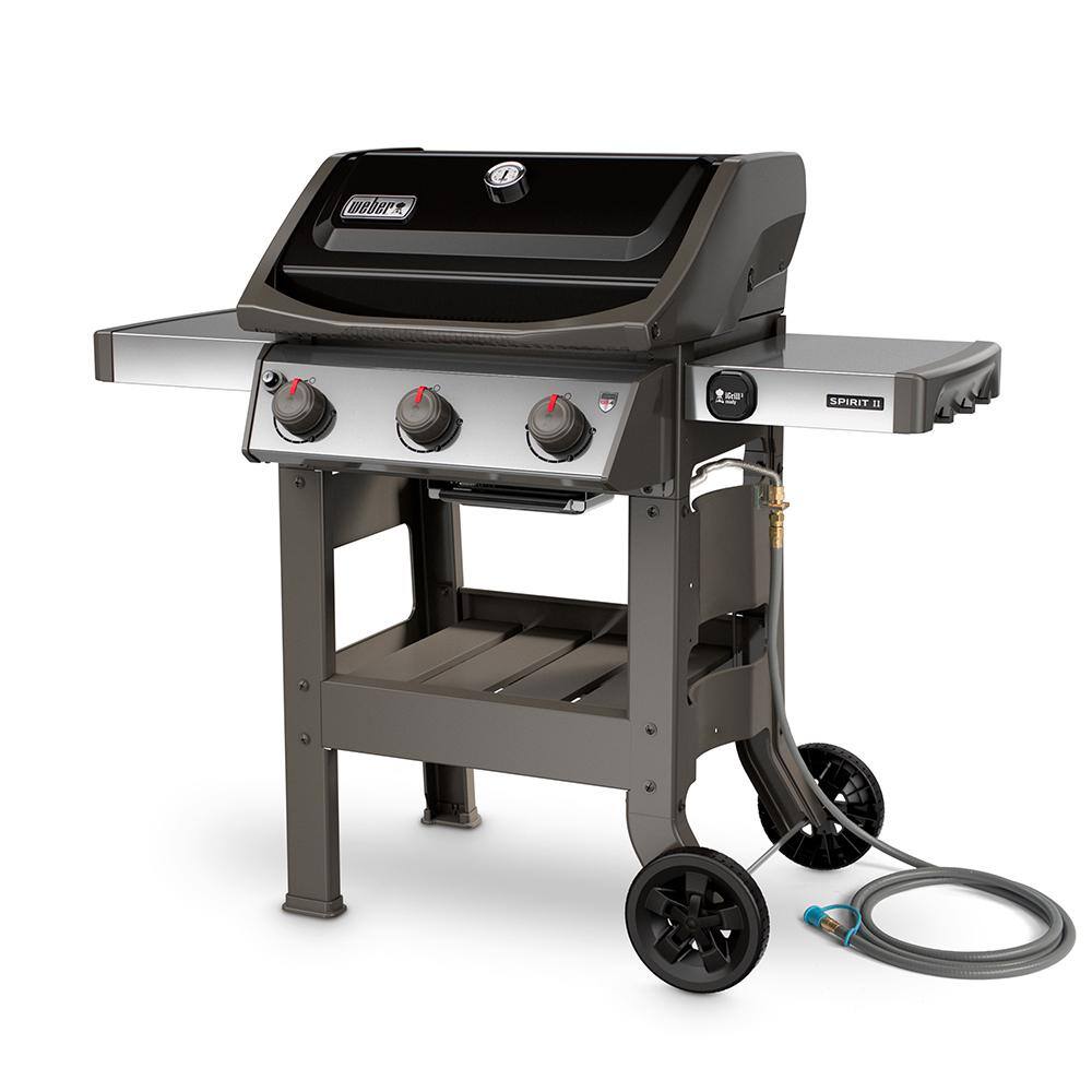 Weber 49010001 Spirit II E-310 3-Burner Natural Gas Grill in Black