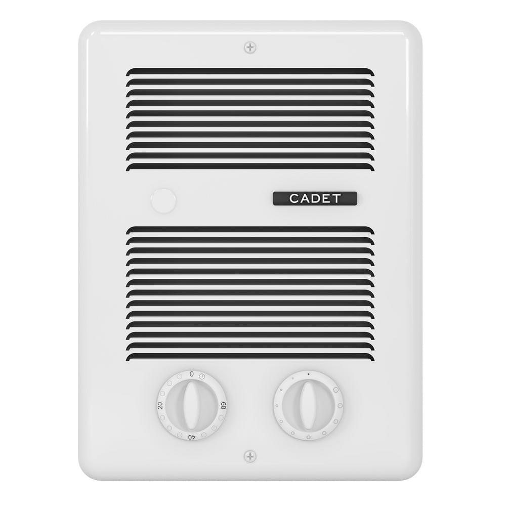 Cadet 240208volt 1300975watt ComPak Bath Inwall Fanforced Electric Heater in White with Timer