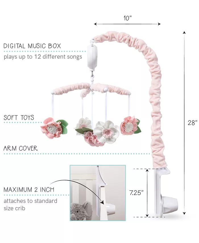 The Peanutshell Flowers Musical Mobile