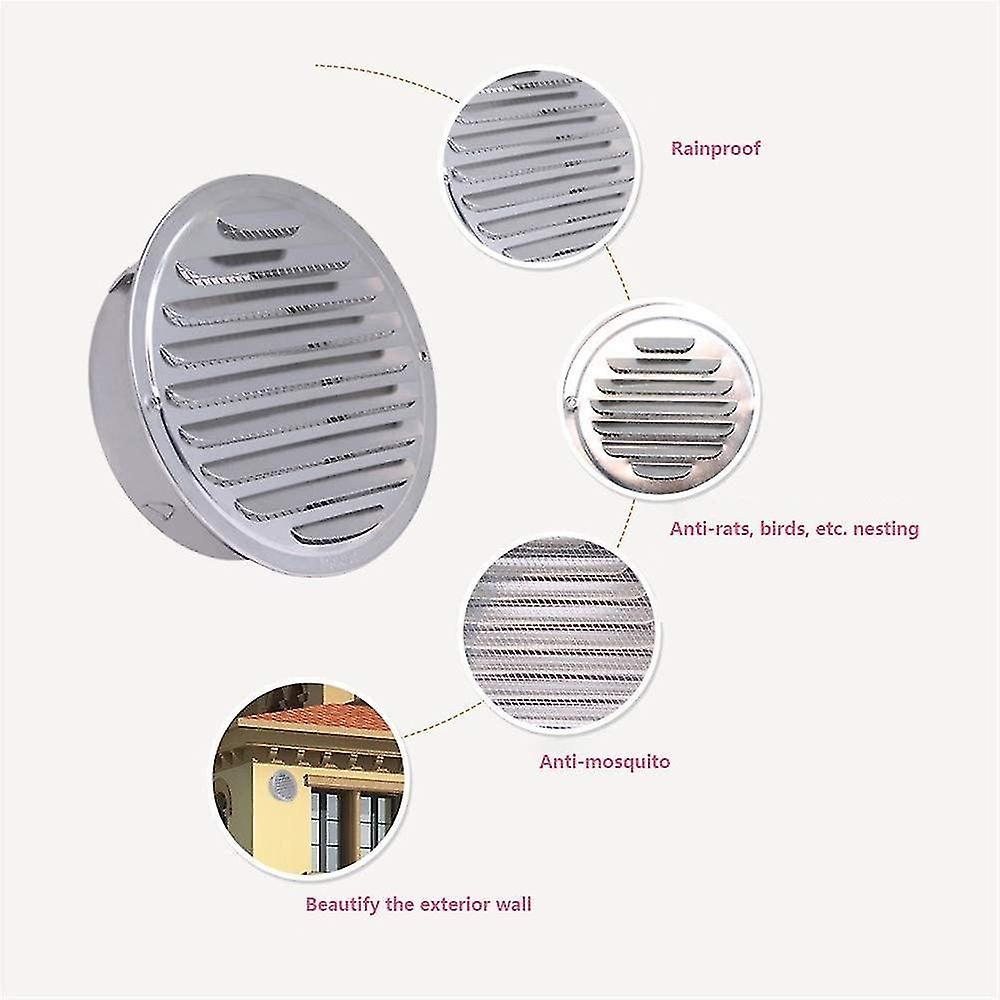 Stainless Steel Air Vent Sphere Thicken Ventilation Grille Wall