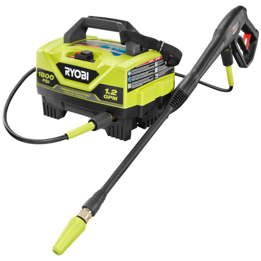 RYOBI 1800 PSI 1.2 GPM Cold Water Corded Electric Pressure Washer RY141802