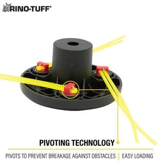 Rino-Tuff Universal Fit Pivotrim Replacement Head for Gas and Select Cordless String Grass TrimmerLawn Edger 17093