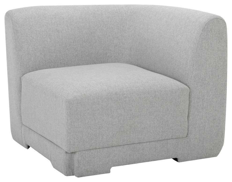 Seraphina Linen Fabric Modular Sofa  HGSN411   Transitional   Armchairs And Accent Chairs   by Kolibri Decor  Houzz