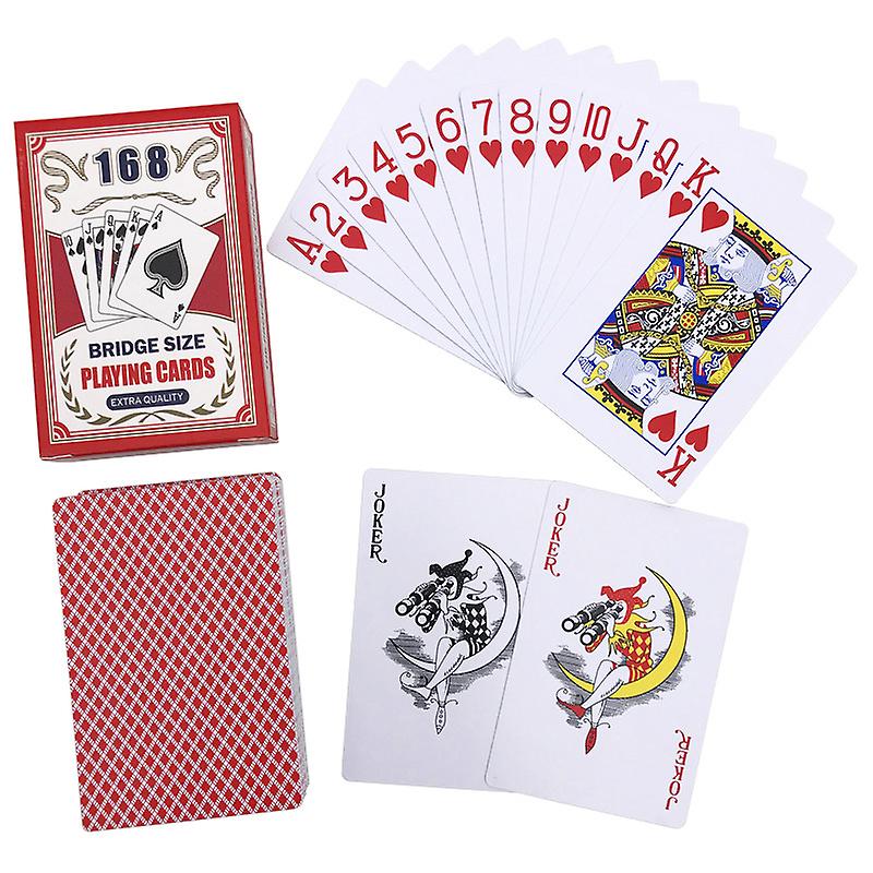 2 Sets/lot Bridge Baccarat 100% Pvc Playing Cards Plastic Waterproof Poker Set Dull Polish Card Texas Hold'em Board Game 58*88mm