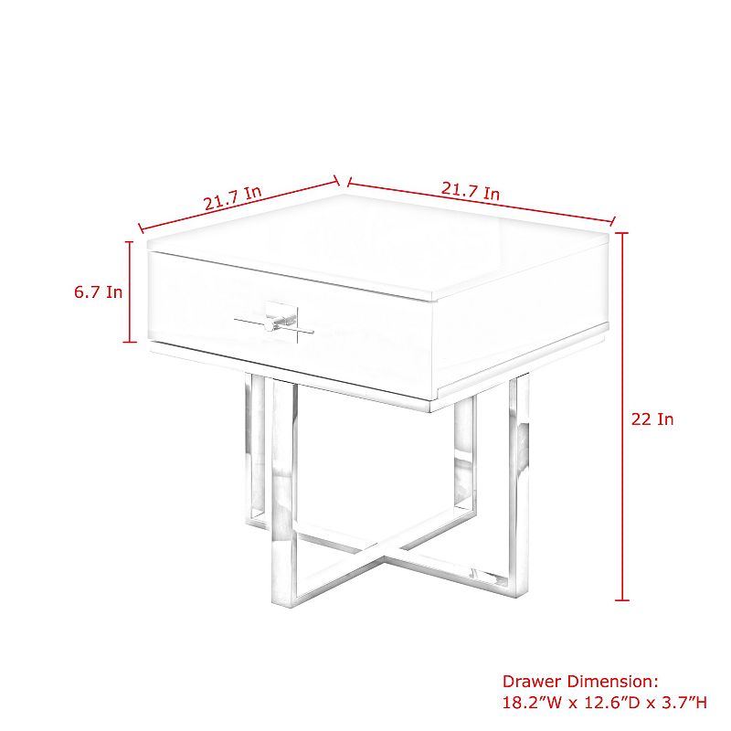 Lanai Side Table 1 Drawer