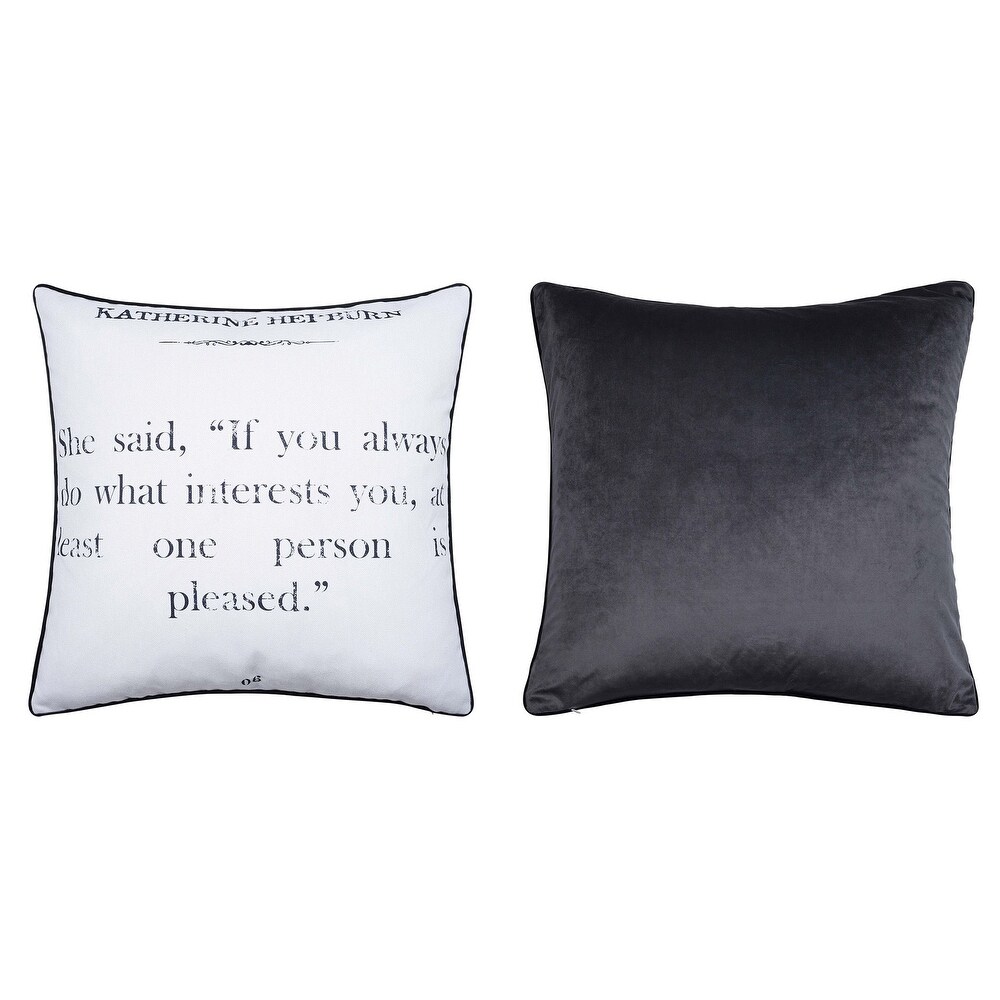 Dann Foley   Double Sided Quote Pillow