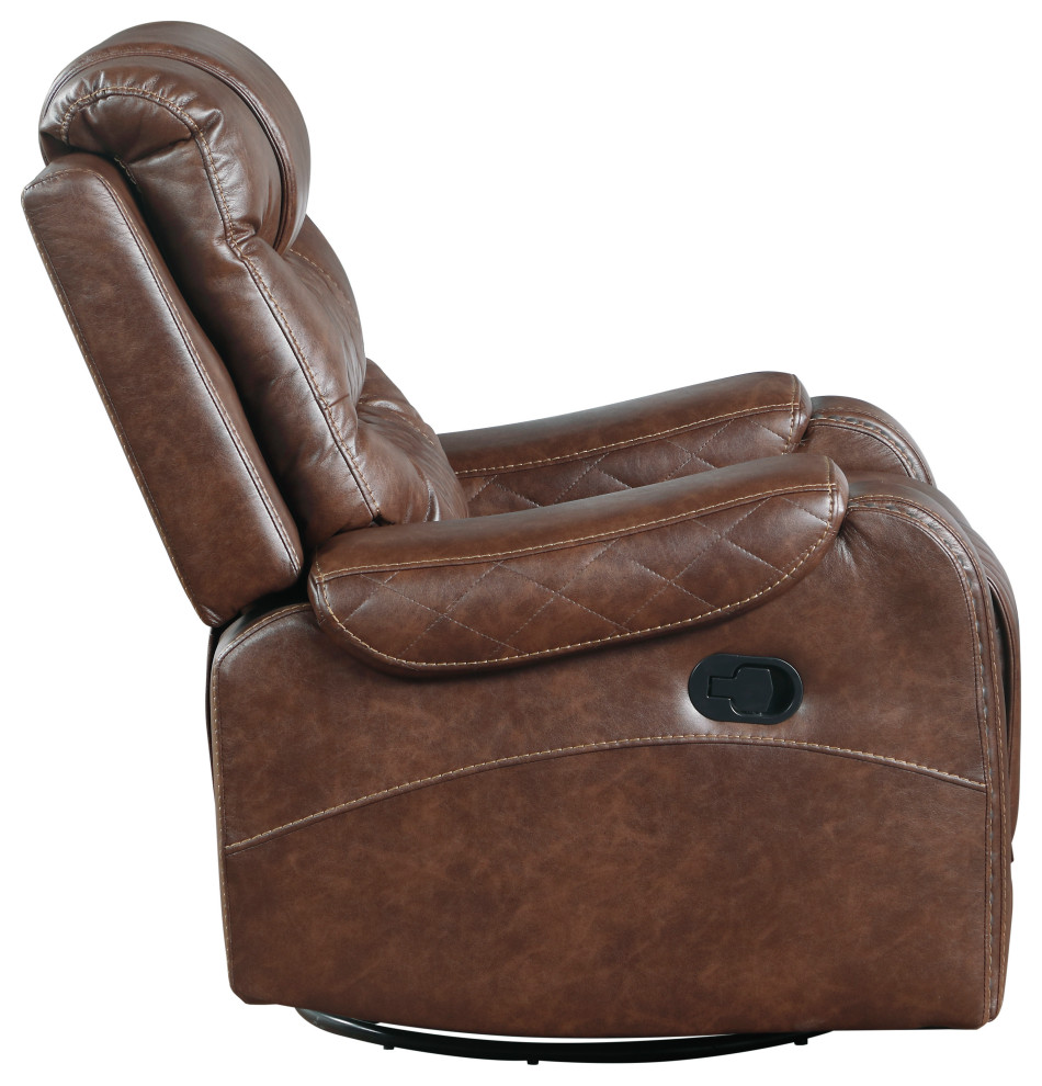 Greenway Manual Reclining Sofa Collection   Transitional   Recliner Chairs   by Lexicon Home  Houzz