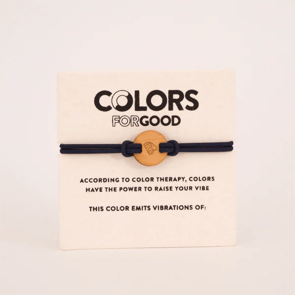 Colors For Good  Moods + Wood Charm Courage Bracelet