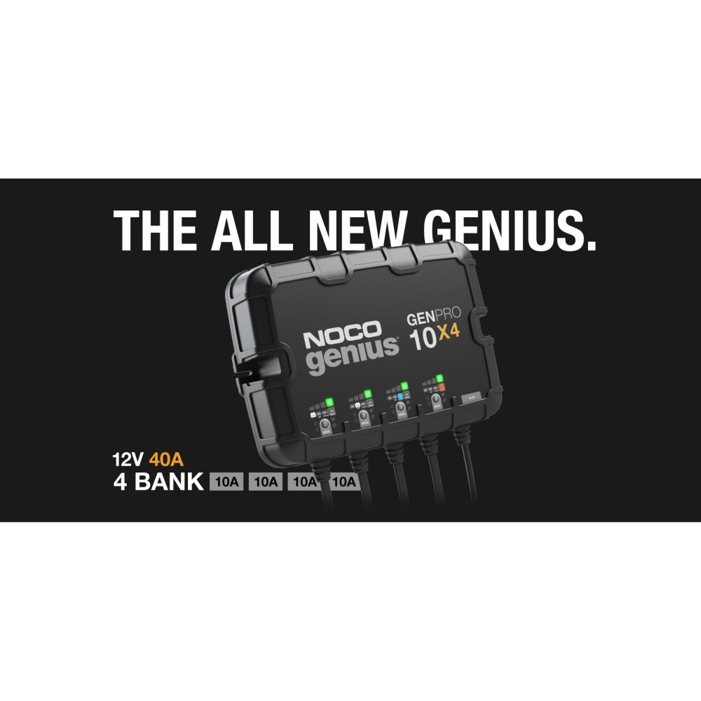 Noco 12V Battery Charger 40A Fully Automatic 4 Bank On Board ;