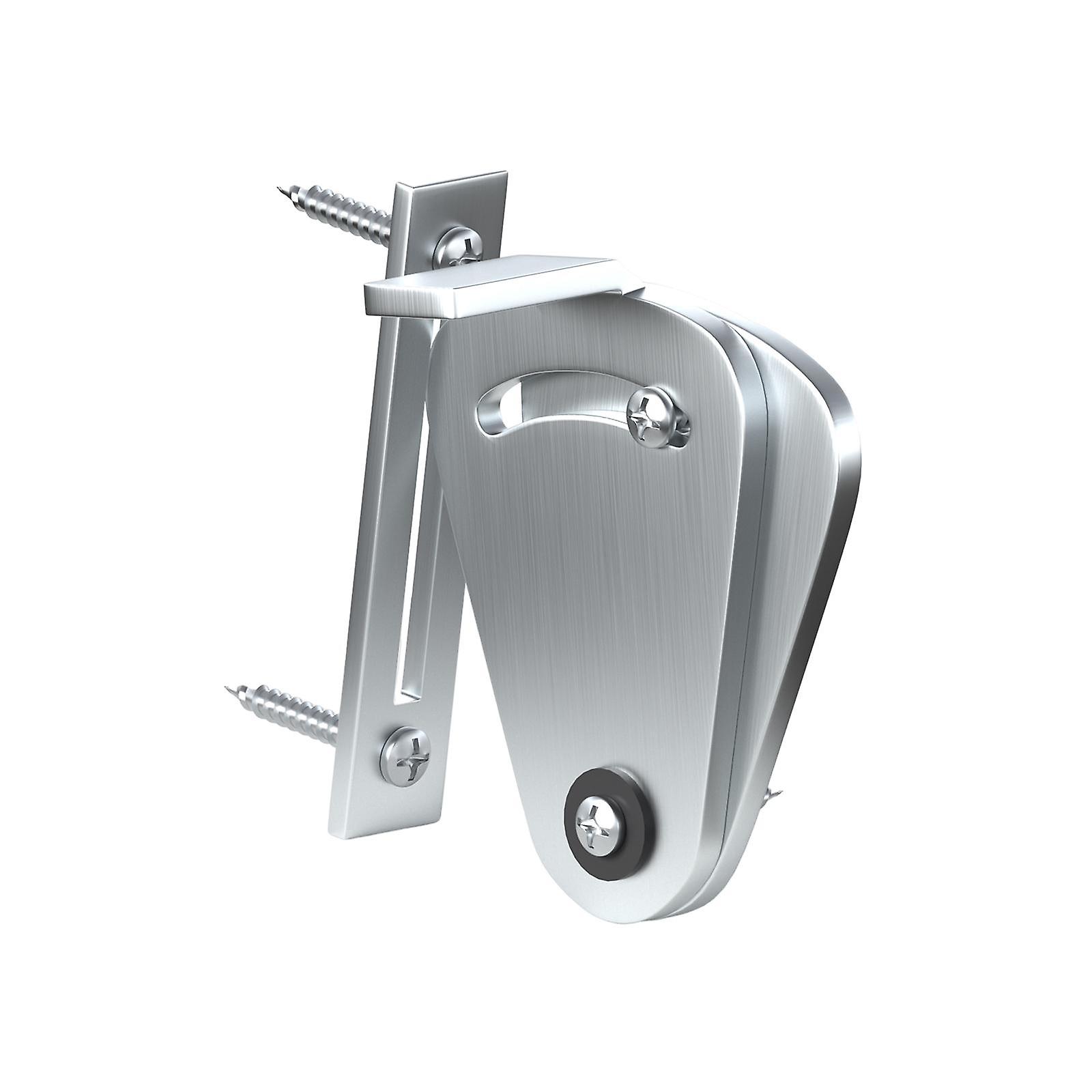 Sliding Barn Door Lock Sliding Privacy Latch For Closet Wooden Fences Garden Silver