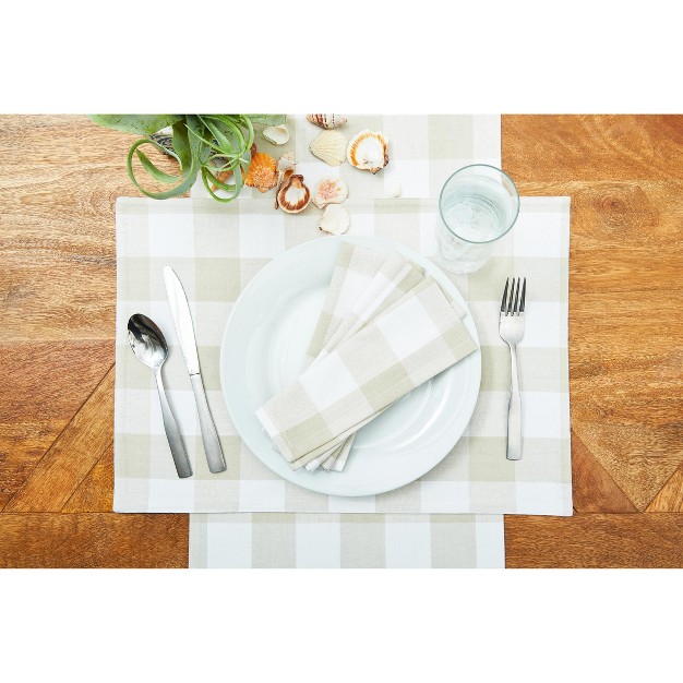 C amp f Home Franklin Pebble Gingham Check Placemat Set Of 6