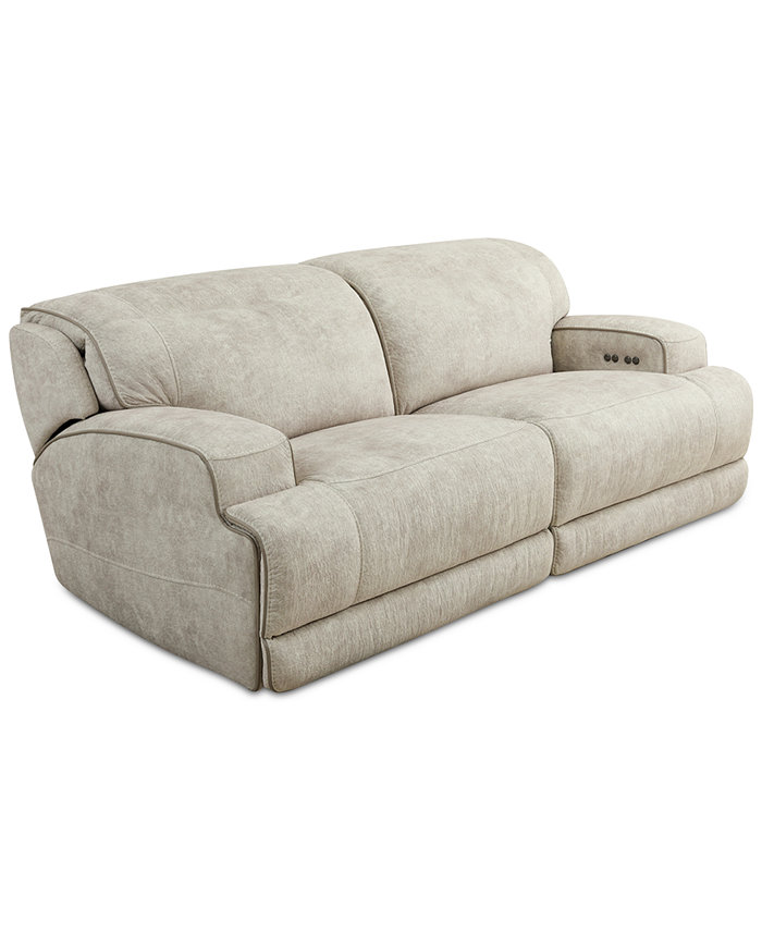 Furniture Sebaston 2-Pc. Fabric Sofa with 2 Power Motion Recliners