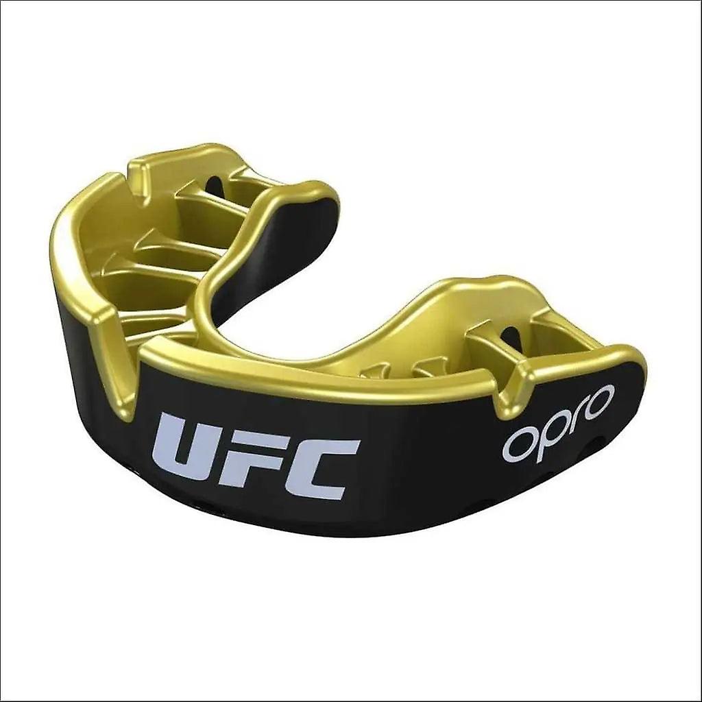 Opro ufc gold mouth guard black metal/gold