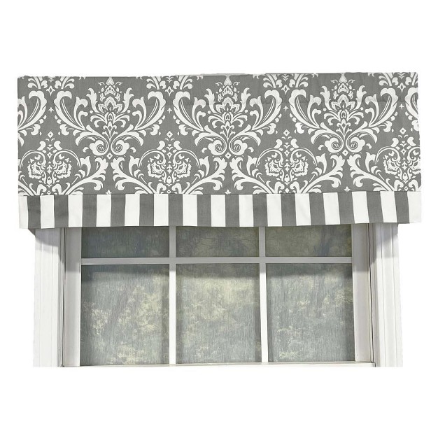 Rod Pocket Valance 50 quot X 16 quot Gray By Rlf Home