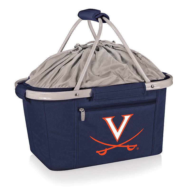 Picnic Time Virginia Cavaliers Metro Basket Collapsible Cooler Tote