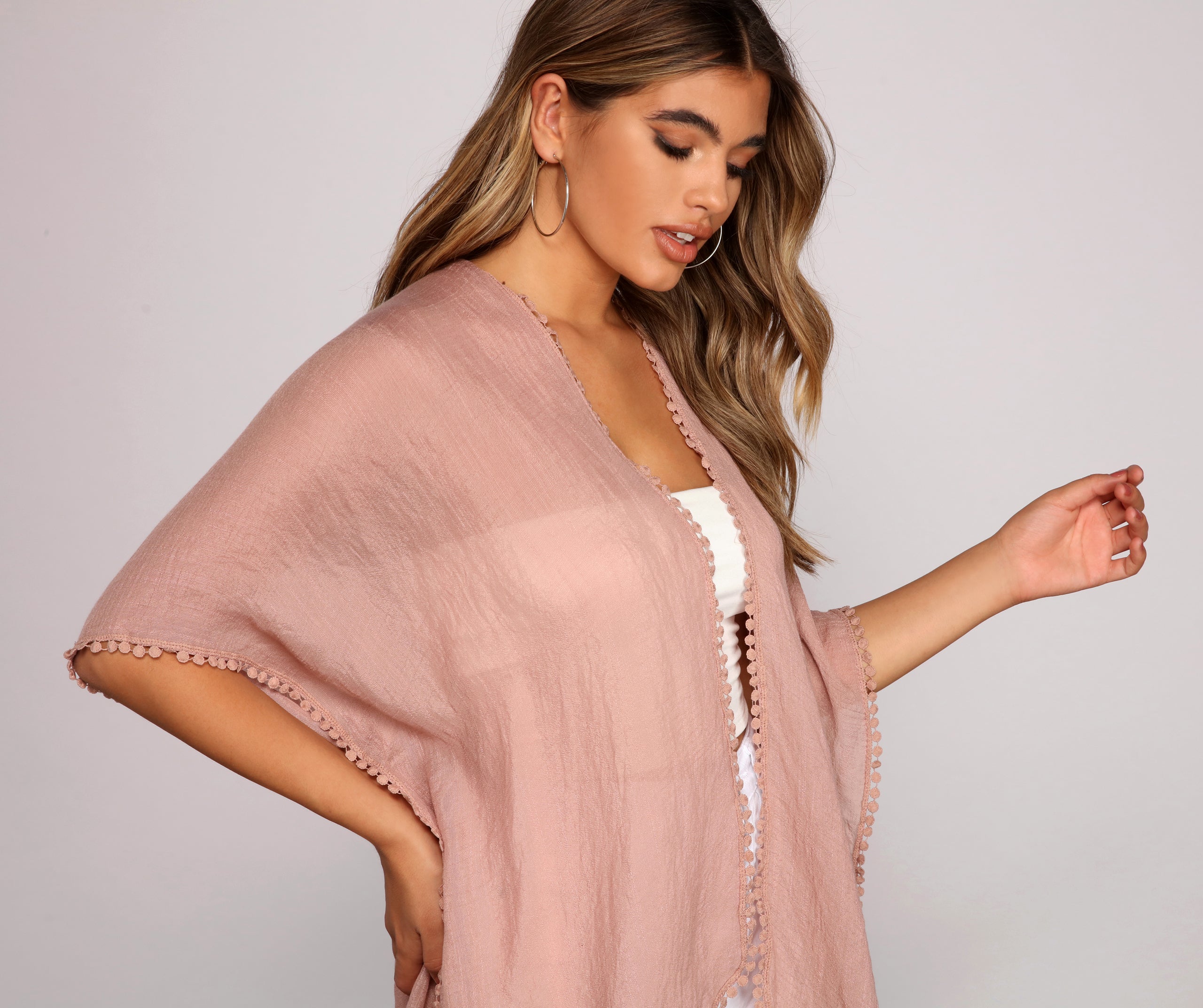 Flowy And Chic Woven Kimono