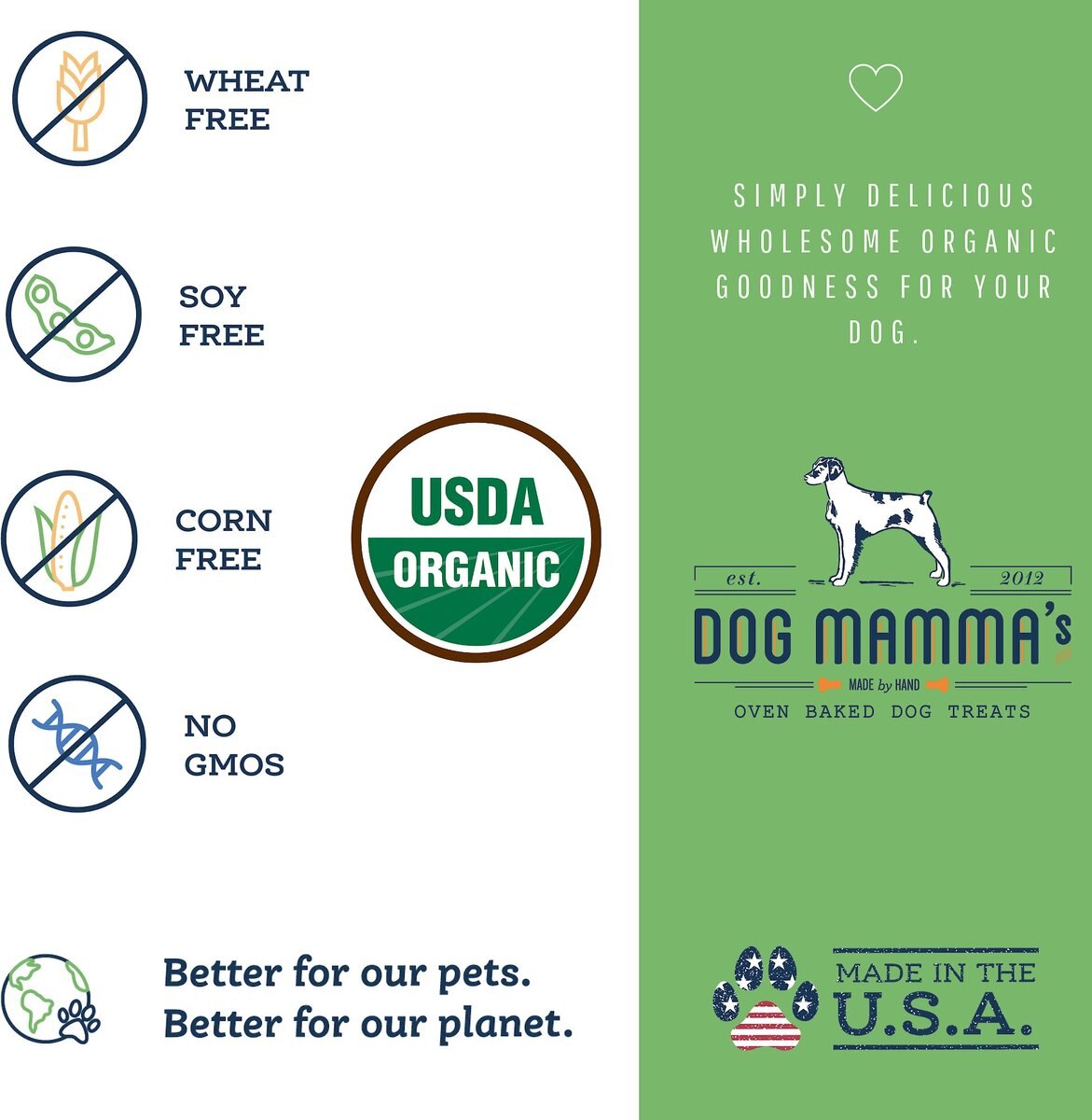 Dog Mamma’s Organic Sweet Potato and Kale Bites Dog Treats