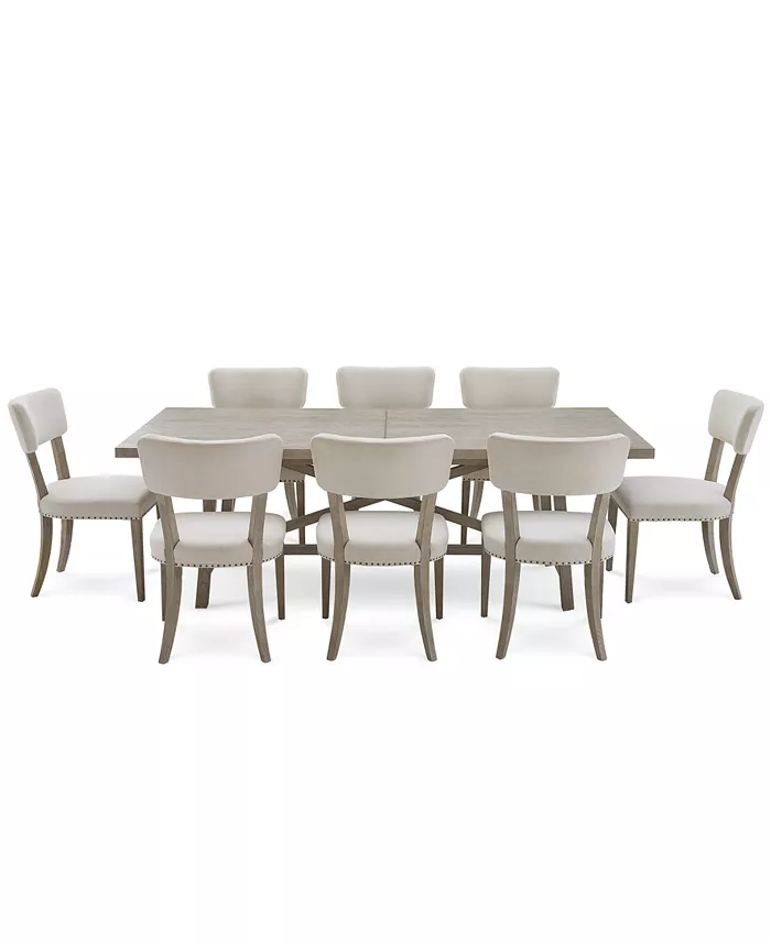 Bernhardt Albion 9-pc. Dining Set (Rectangular Table 6 Side Chairs and 2 Arm Chairs)