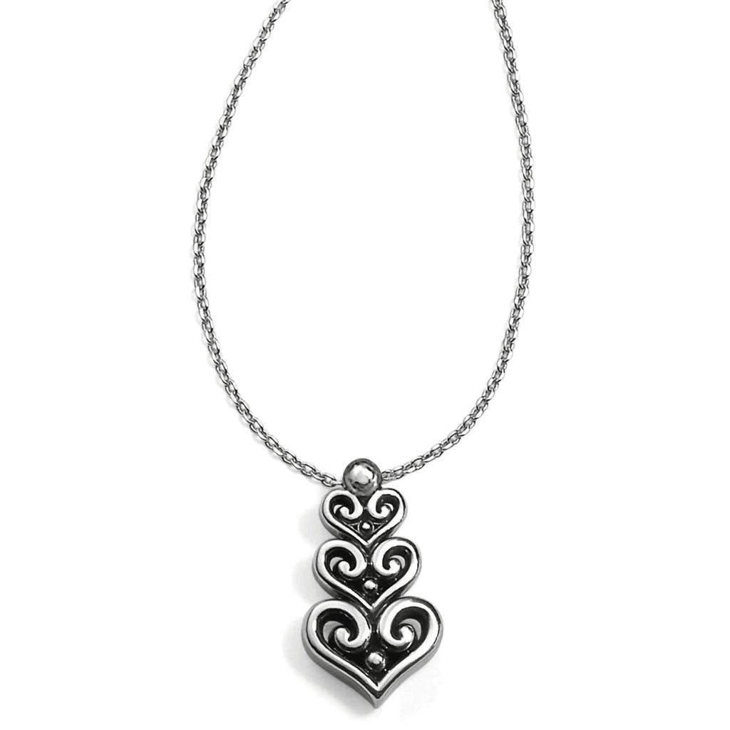 Brighton  Alcazar Heart Trio Short Necklace