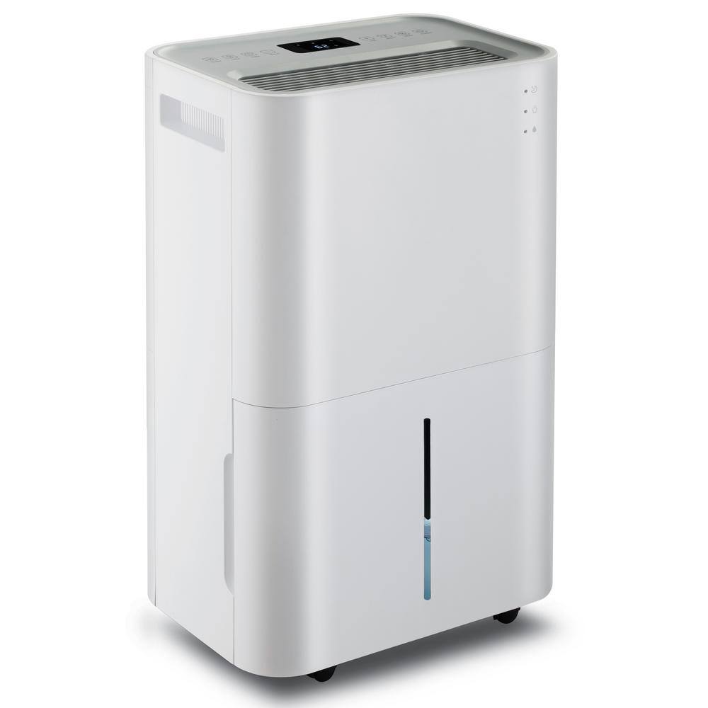 Aoibox 50-Pint Portable Dehumidifier with 4 l Water Tank Auto Shutoff Removable Tank Wheels for Large Rooms SNMX4600