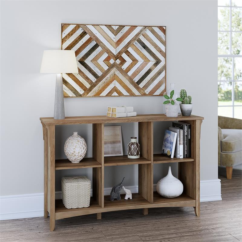 Bush Business Furniture Salinas 6 Cube Organizer in Ash Brown   Engineered Wood   Transitional   Bookcases   by Homesquare  Houzz