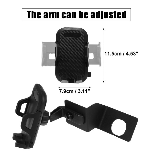 Unique Bargains Phone Holder Radio Holder Mount Bracket Stand For Jeep Wrangler Jl Jlu 2018 2021 Black