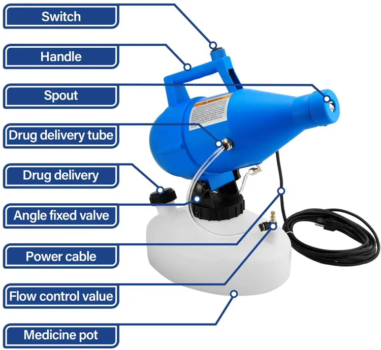 Portable ultra low temperature sprayer Electrostatic sprayer 4.5L sprayer