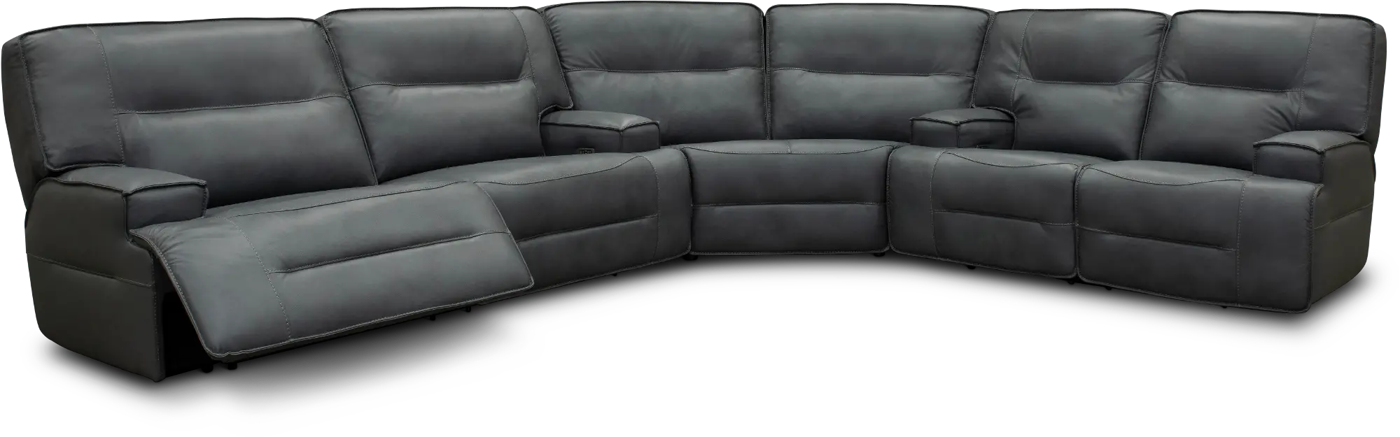 Rockies Gray 3 Piece Power Reclining Sectional