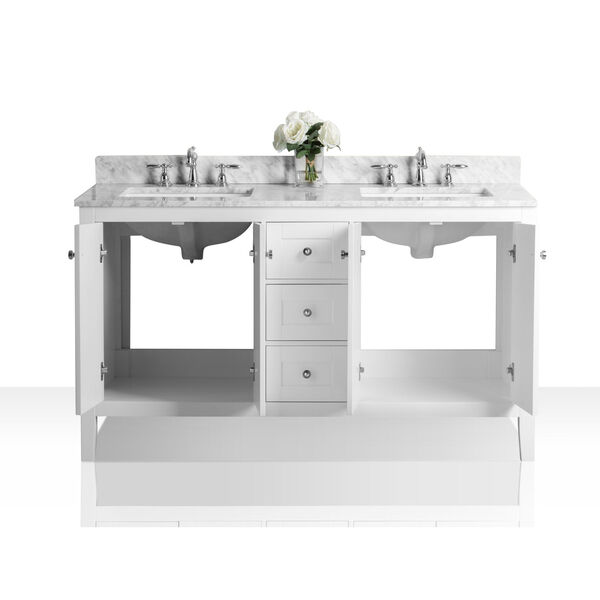 Maili White 60-Inch Vanity Console