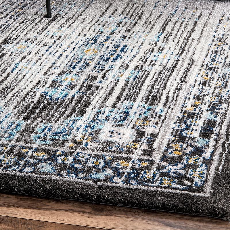 nuLOOM Romona Vintage Medallion Shag Rug