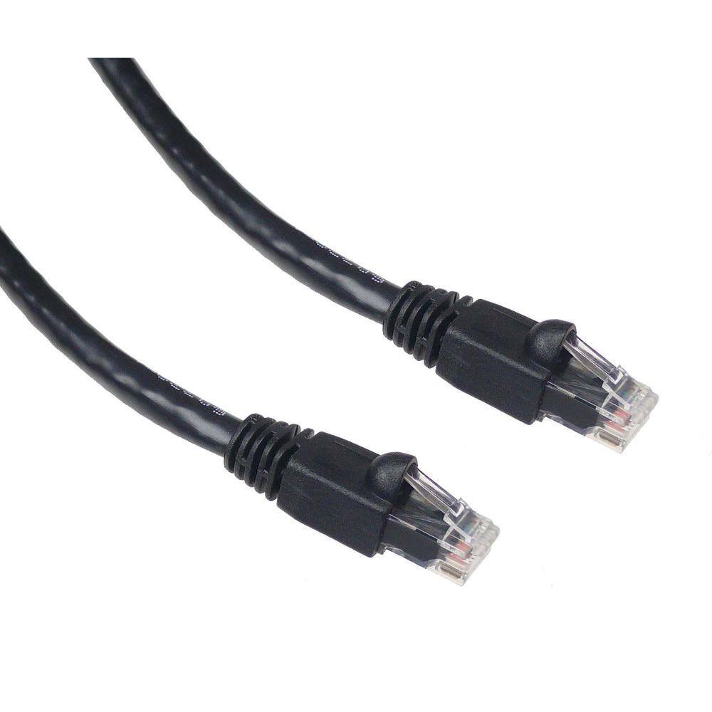 NTW 7 ft. Cat6a Snagless Unshielded (UTP) Network Patch Cable Black 345-U6A-007BK