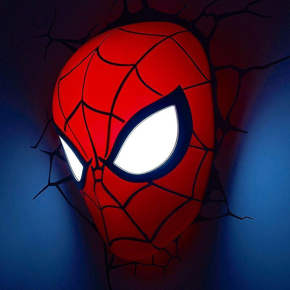 Spider-man Mask 3d Wall Light