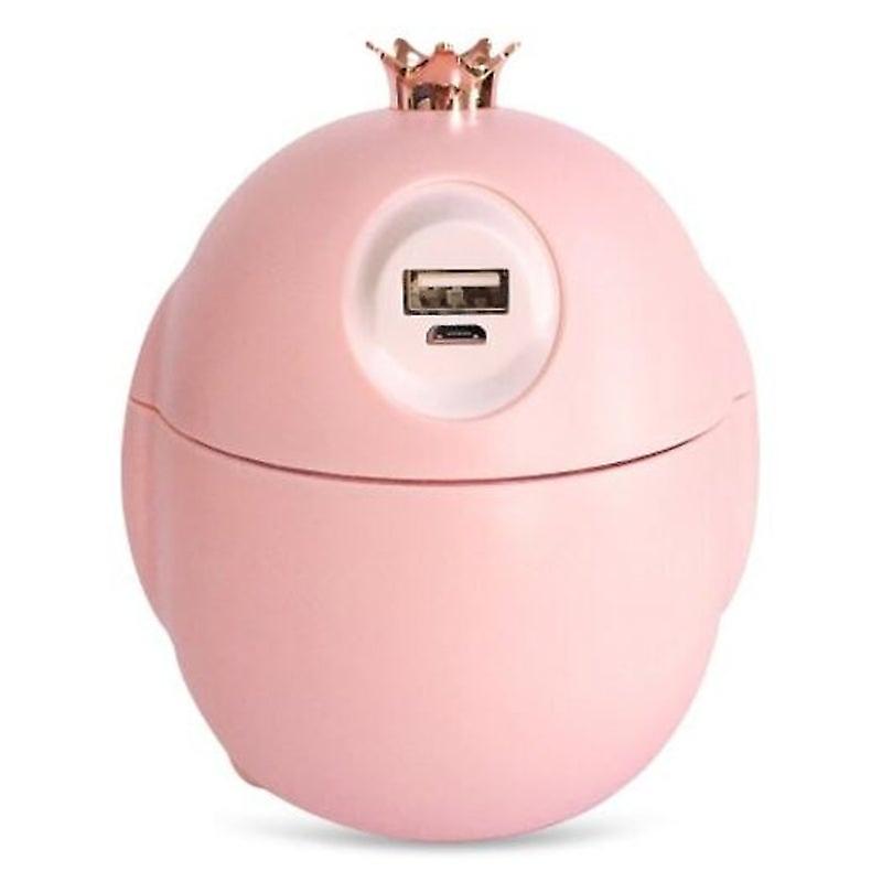 Cute Crown Penguin Air Humidifier Aroma Essential Oil Diffuser Night Lamp Pink