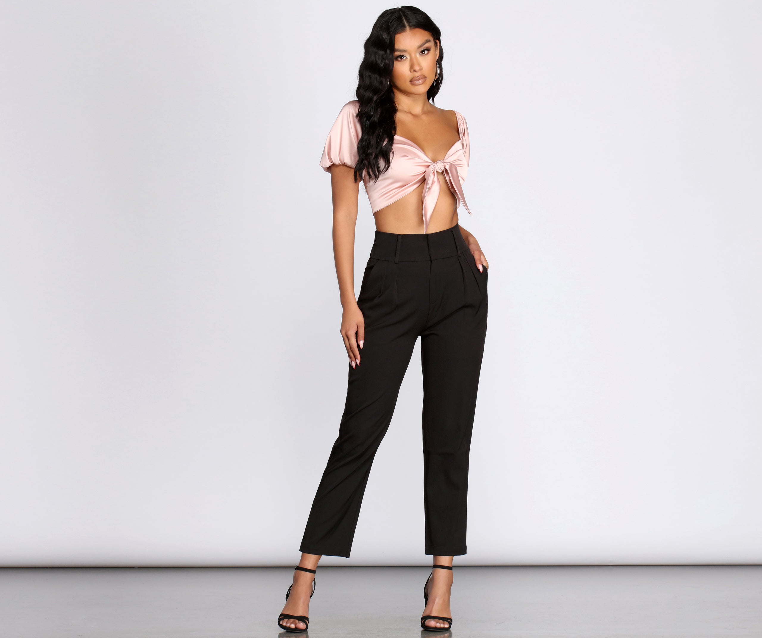 Make It High Waist Tapered Pants