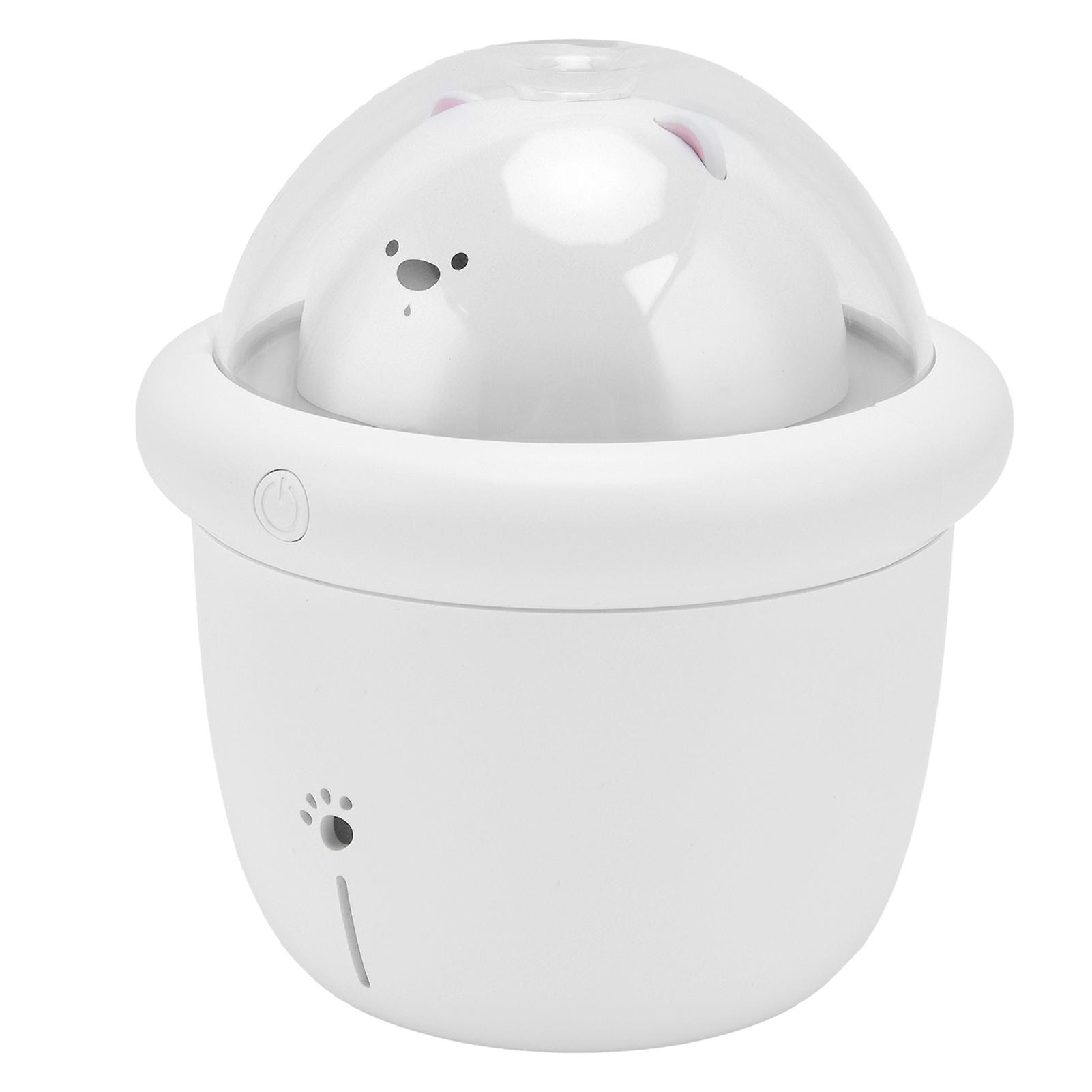 200ml Cute Pet Design Air Humidifier Smart Timing Desktop Humidifier Ambient Lamp Usb Poweredwhite