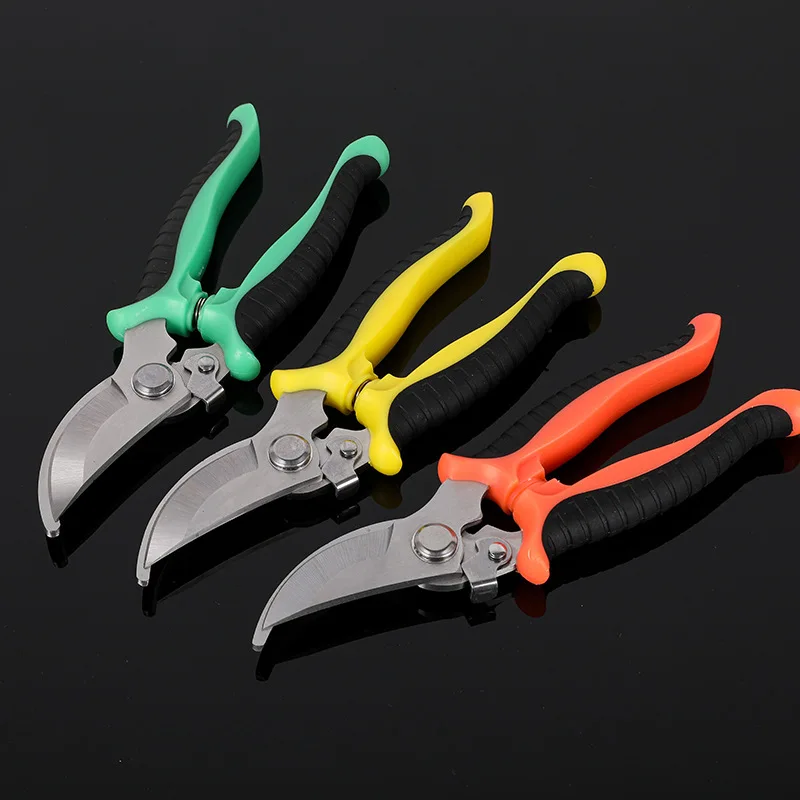 Stainless Steel Garden Plant Shears Hand Cutting Tools Garden Pruner Scissors Plant Flower Pruning Shears