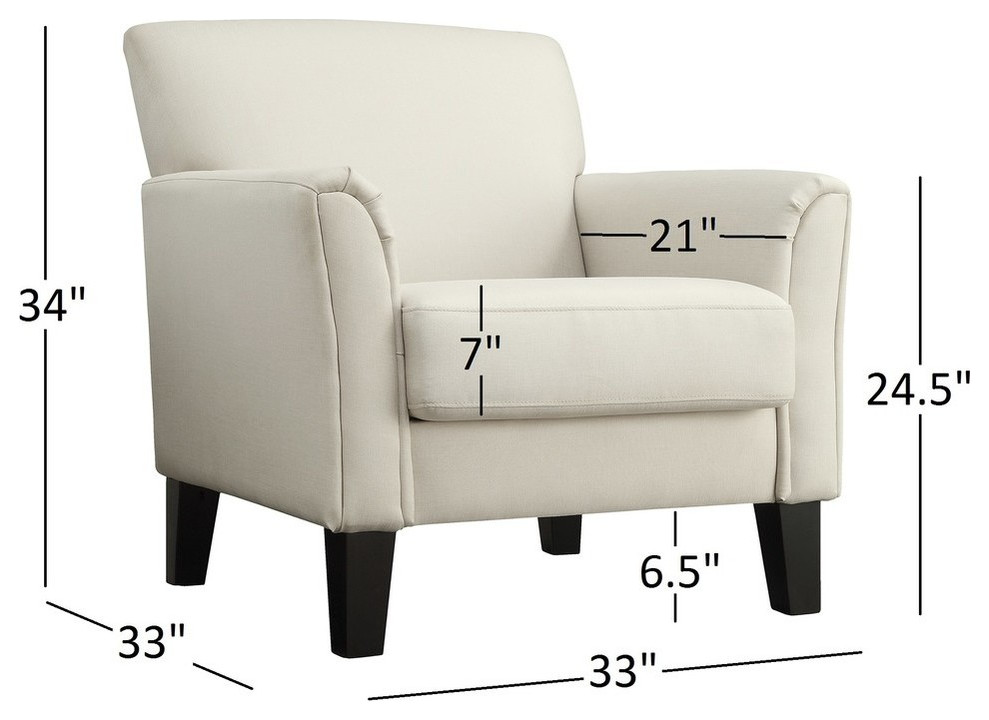 Ava Contemporary Accent Chair   Transitional   Armchairs And Accent Chairs   by Inspire Q  Houzz