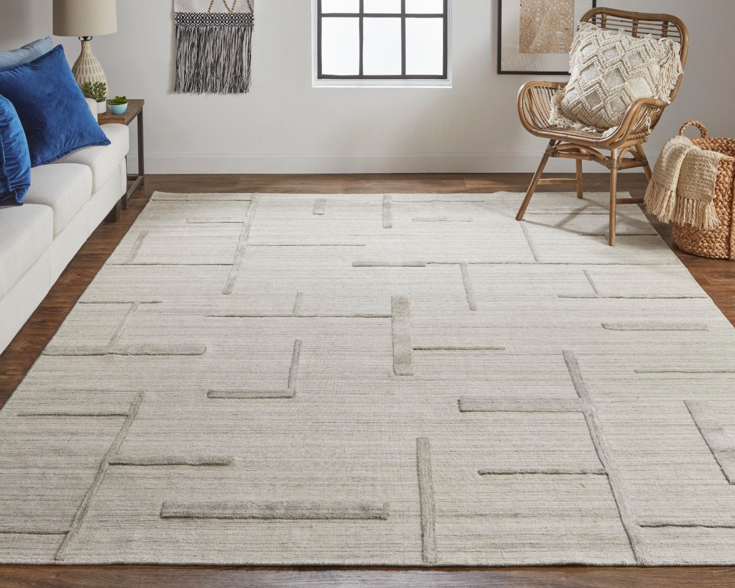 Longridge Hand Woven Ivory Rug