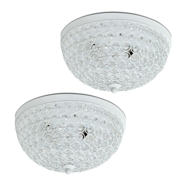 Elipse Crystal Flush Mount Ceiling Lights Elegant Designs