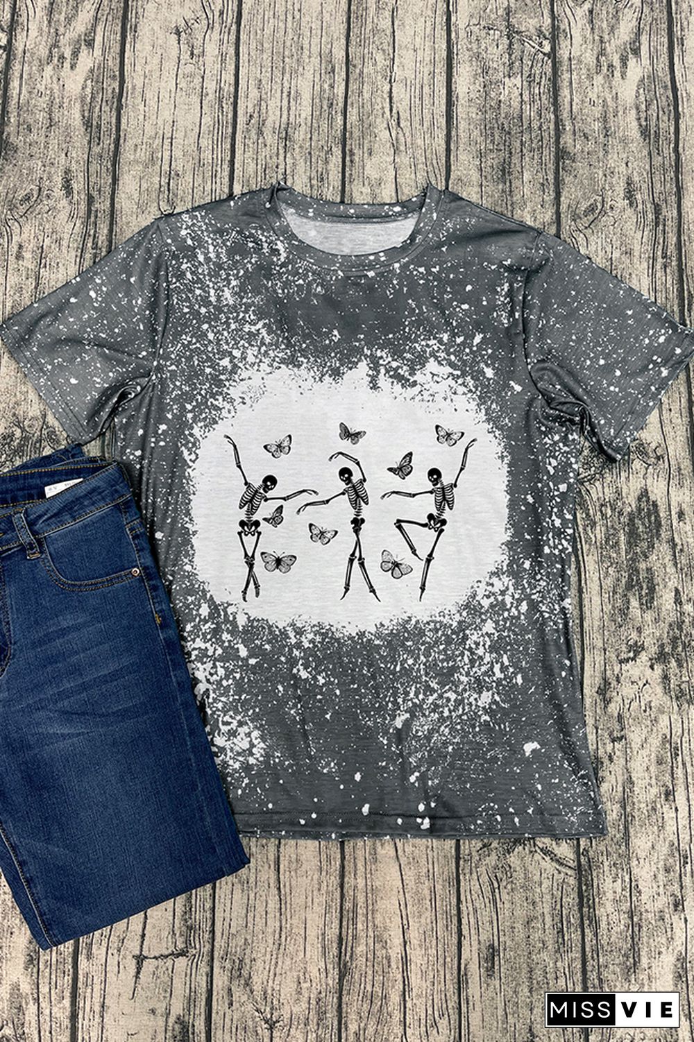 Skeletons Dancing Graphic Tee Wholesale