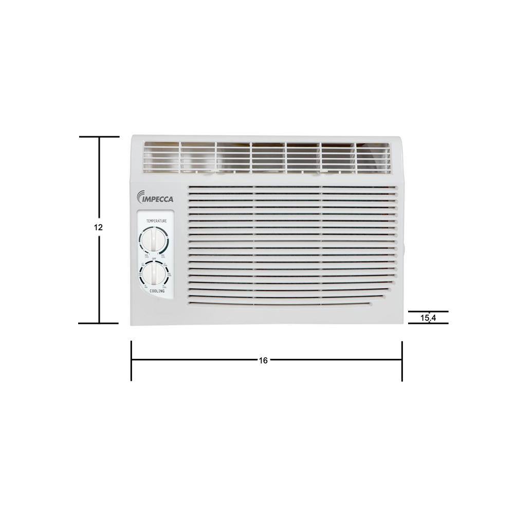 Impecca 5000 BTU 115-Volt Mechanical Controlled Mini Window Air Conditioner IWA05-KM15