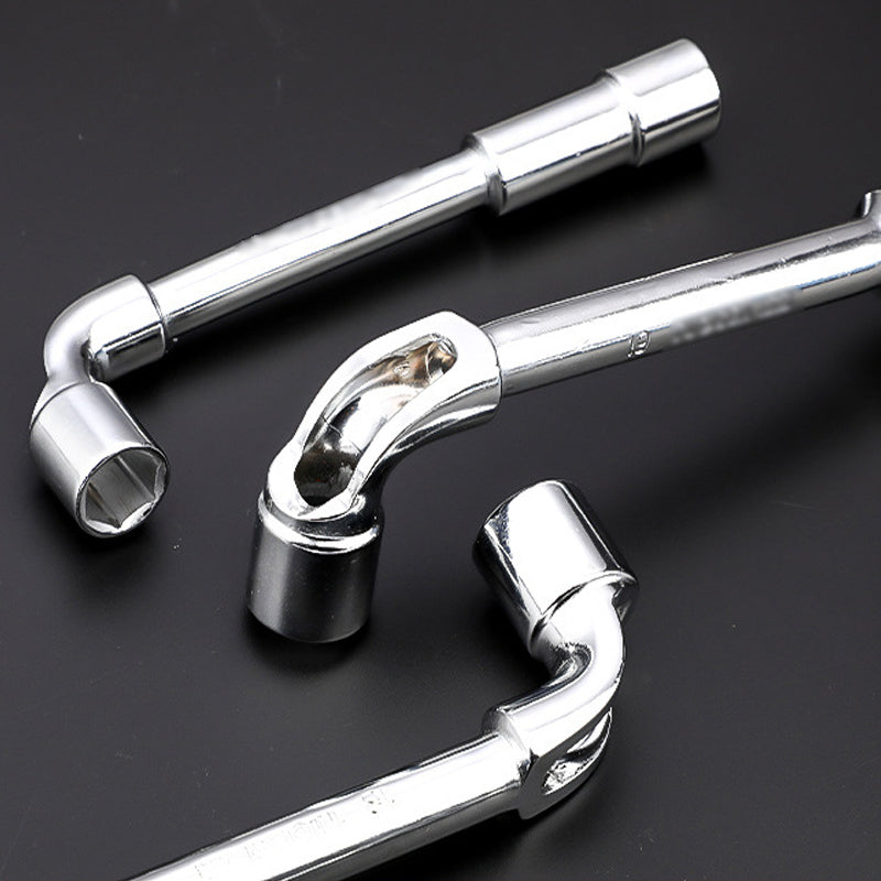 Hardware Tool Perforation Wrench L-Shaped Elbow Socket Wrench 7-Shaped Milling Mouth Wrench